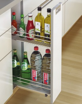 Hettich Cargo IQ 300 series Bottle Pull out for Cabinet 200 mm
